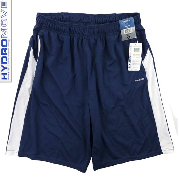 Reebok Gym Shorts Basketball Style HydroMove Moisture Wicking Men's XL NOS NWT - Picture 1 of 13
